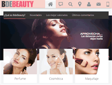 Tablet Screenshot of bdebeauty.com